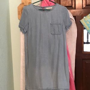 Distressed blue Jean dress